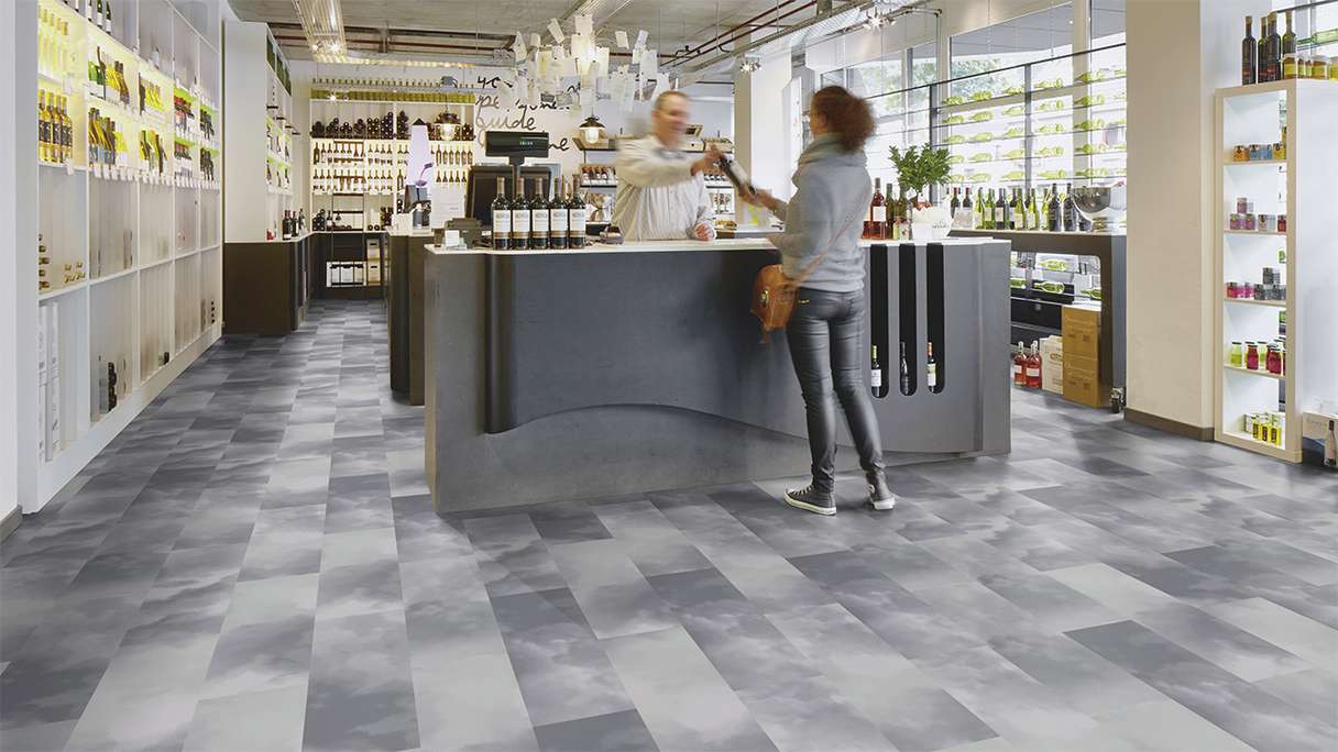 Forbo Allura Materiale 55 vinile adesivo - Nuvole blu (638749DR5_con)