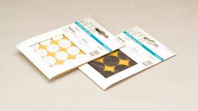 planeo feltro scivoli autoadesivi bianco 22 mm 12 pezzi