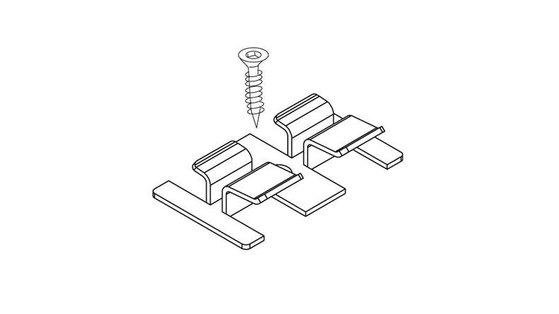 planeo Fassado - set di staffe per facciate in acciaio inox