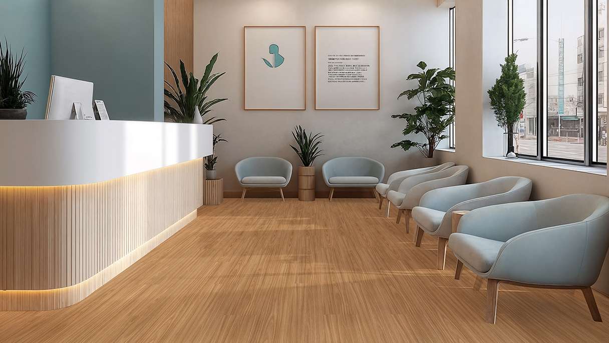 Gerflor Klick Vinyl Rigid - Creation 55 Clic Acoustic Linear Wood Nature | Isolamento acustico integrato (61241703)