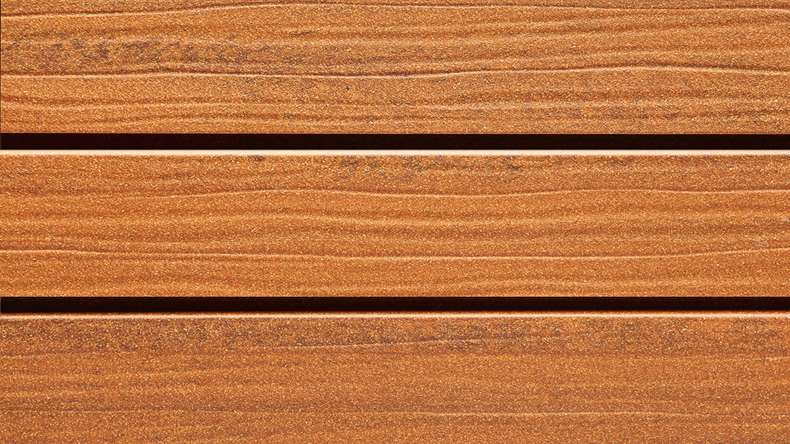 planeo Fassado - Rivestimento di facciata a rombi in WPC Prime marrone ambra