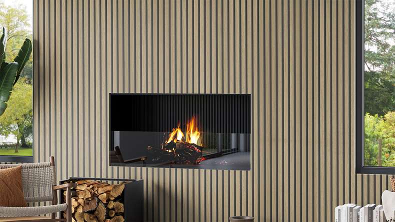 Skaben Pannelli acustici SilentWall Comfort Light - rovere marrone chiaro - 250 x 30 cm