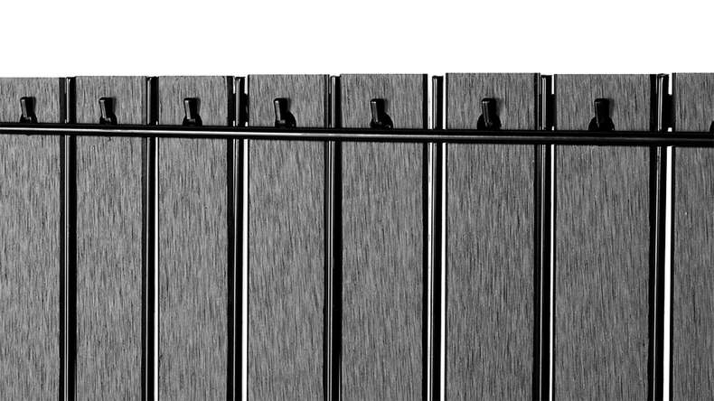 set di listelli planeo WPC - antracite L 250 x H 123 cm