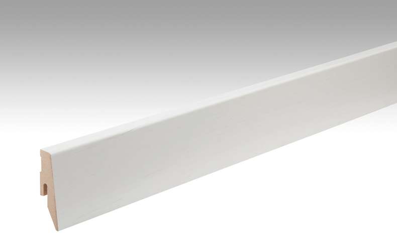 Battiscopa MEISTER rovere bianco opaco 1079 - 2380 x 60 x 20 mm (200049-2380-01079)