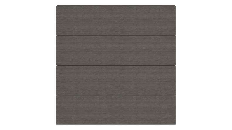 planeo INFINITY - Recinzione a innesto WPC CoEx grigio scuro 176 x 183 cm