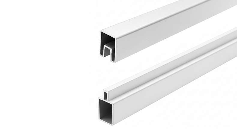 planeo Vario - Nastro iniziale e finale in alluminio bianco 32 x 25 x 20 x 1800 mm