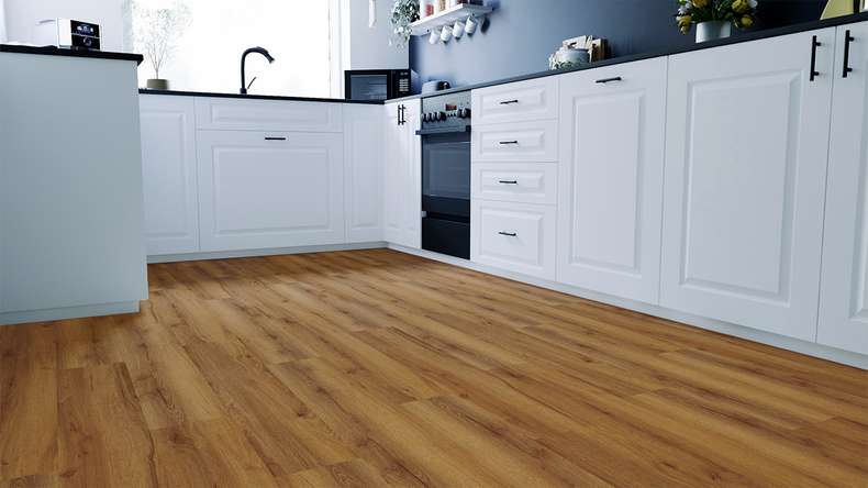 pavimento di design planeo per clic - Eco Home&Health Rovere rustico naturale | Isolamento acustico integrato (LO-EK-01)