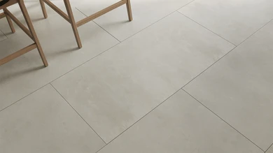 planeo Rigid Click Vinyl - Grigio chiaro XXL Tile | Isolamento acustico integrato (DF-KF-794-030)