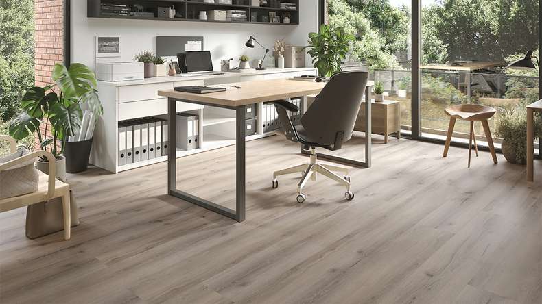 planeo Vinile rigido a incastro - GRANDline Rovere grigio rustico | Isolamento acustico integrato (NF-GL-705-N)