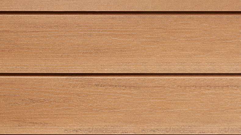 planeo Fassado - WPC rivestimento facciata a fasce romboidali in rovere marrone XXL 6 m