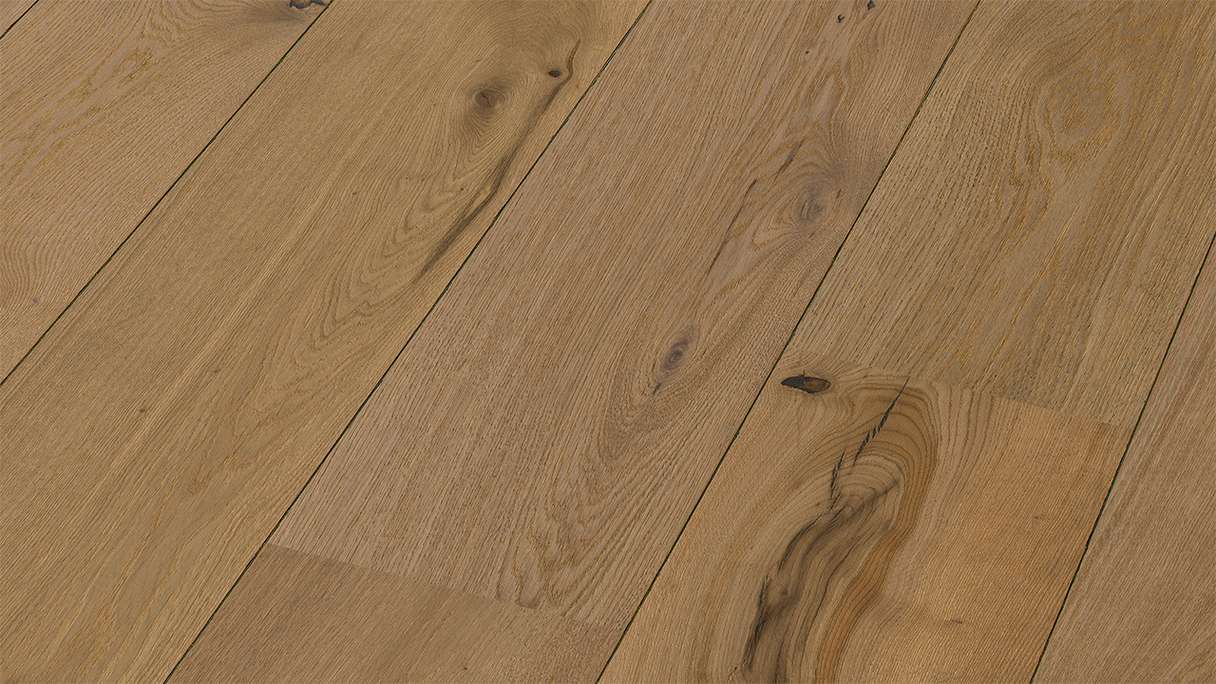 MEISTER Lindura pavimento in legno HD 400 - 08923 Rovere autentico greige laccato ultra opaco 2200 x 270 x 11 mm (500214-2200270-08923)