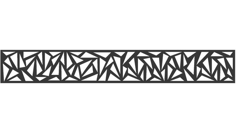 planeo Gardence - Inserto di design 1800 x 300 x 1,5 mm antracite
