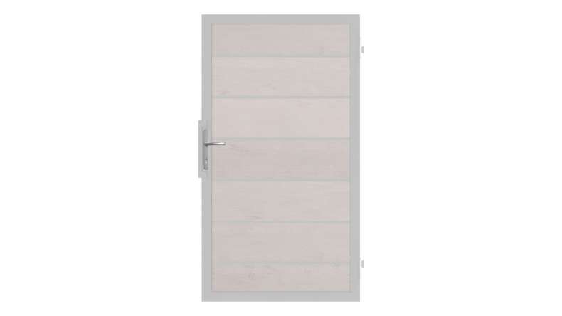 planeo Gardence Deluxe - Porta universale BPC Bicolore Bianco con telaio in alluminio