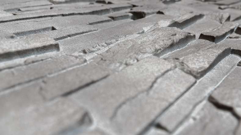 pannello di facciata planeo effetto pietra - NoviStone Basalt 1054 x 334 mm
