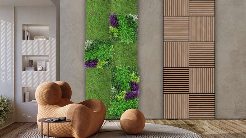 pannello acustico planeo - MixWall Timber Solid Ravon Oak 52 x 52 cm | impiallacciato in vero legno (PLMW-30311C)