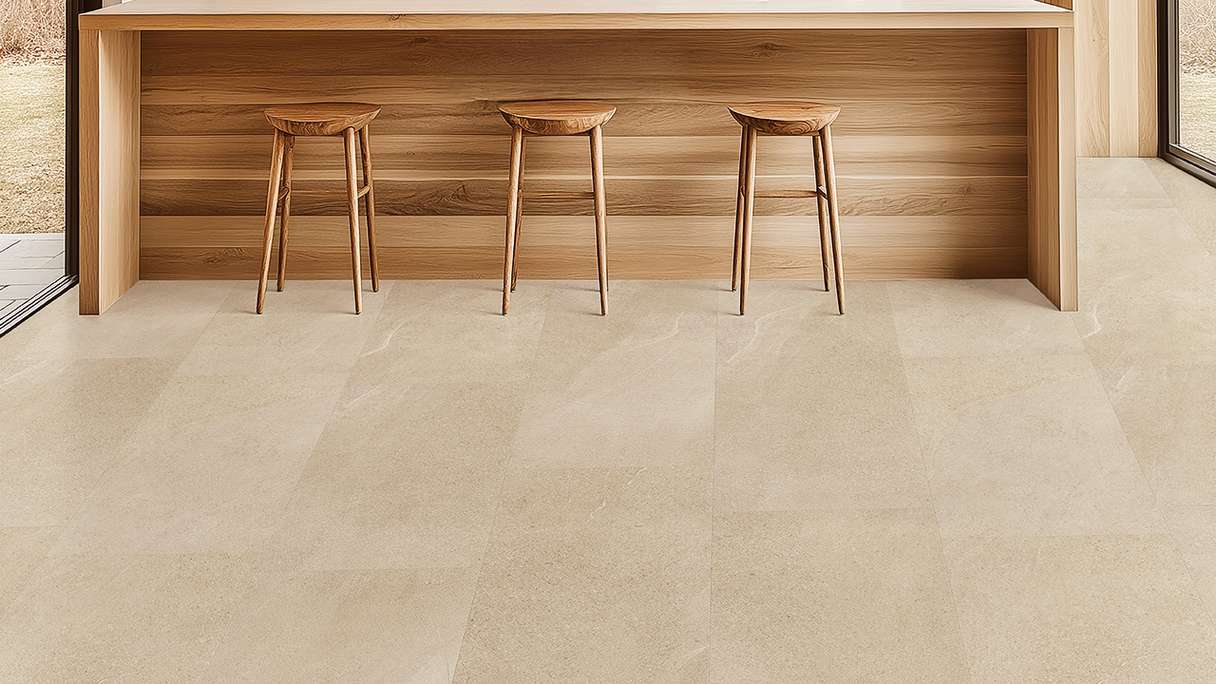 Gerflor Klick Vinyl Rigid - Creation 40 Clic Acoustic Curton Stone Clear | Isolamento acustico integrato (61321603)