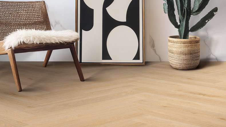 Vinile adesivo Gerflor - Creation 55 Aquinoah Blond | Herringbone