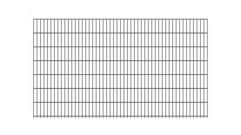 Luce di recinzione a doppia maglia 6/5/6 RAL 7016 antracite altezza - 1430 x 2510 mm