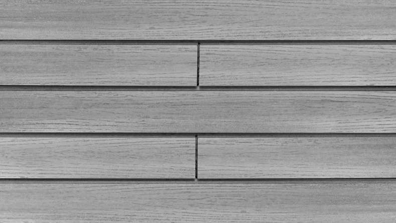 planeo Fassado - Rivestimento di facciata a fasce romboidali WPC grigio grafite XL 4 m