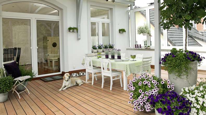 Decking in legno TerraWood - abete Douglas canadese - liscio su entrambi i lati