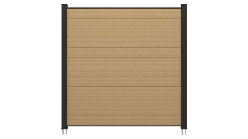 planeo INFINITY - Recinzione a innesto WPC CoEx sabbia 176 x 183 cm