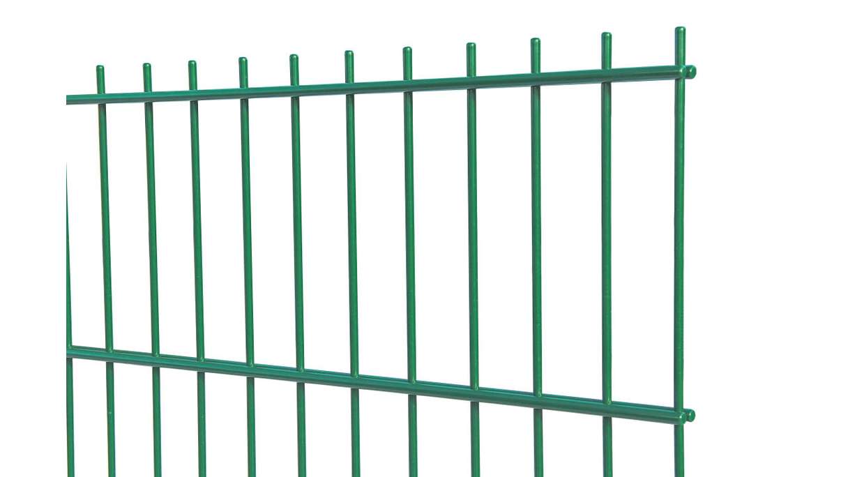 Luce di recinzione a doppia maglia 6/5/6 RAL 6005 verde muschio Altezza - 1230 x 2510 mm