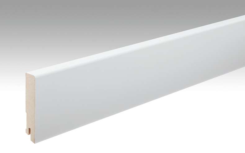 Battiscopa MEISTER Bianco verniciabile DF 2222 - 2380 x 80 x 16 mm (200011-2380-02222)