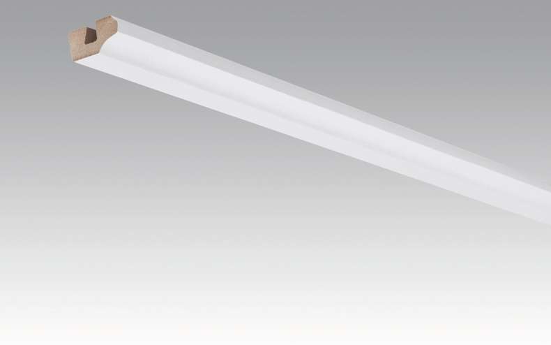 Battiscopa MEISTER Battiscopa a soffitto bianco lucido 4084 - 2380 x 38 x 19 mm (200031-2380-04084)