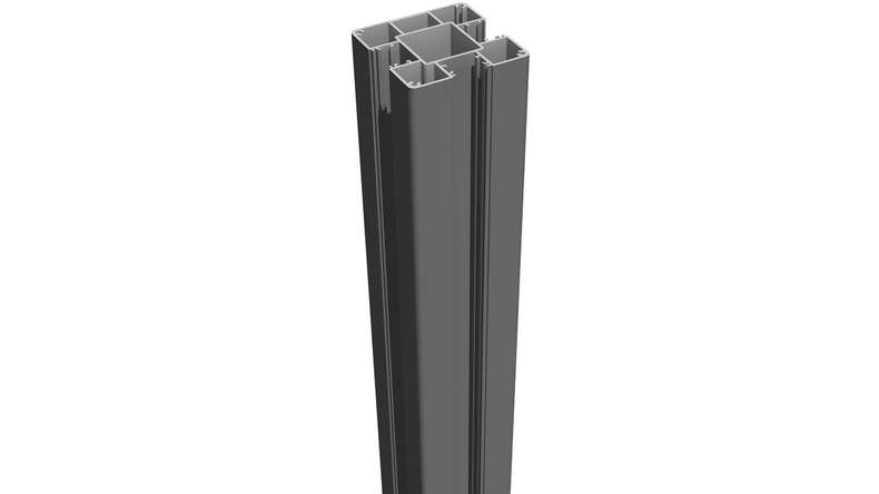 planeo Gardence Metallic - Palo in alluminio Grigio antracite