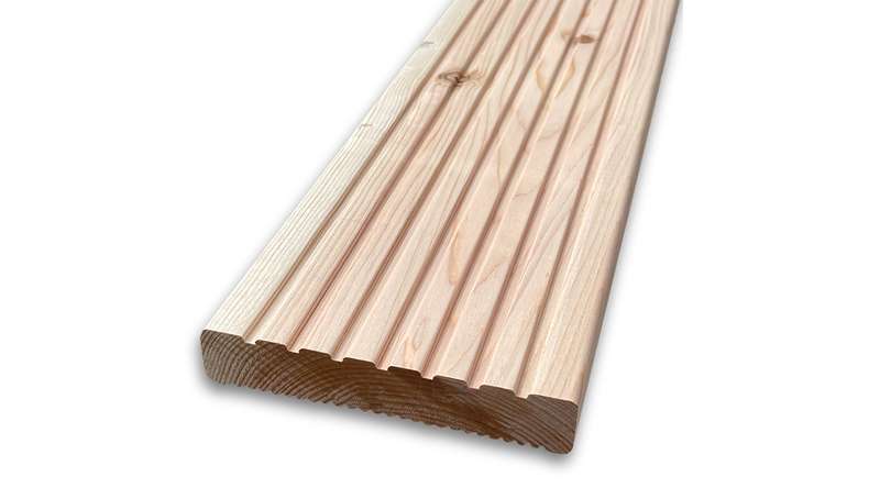 Decking in legno TerraWood - abete Douglas canadese - scanalato / scanalato