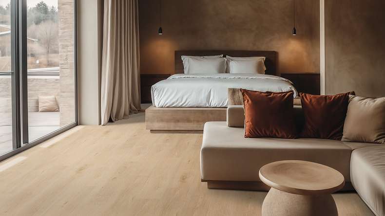 Gerflor Klick Vinyl Rigid - Creation 40 Clic Acoustic Aquinoah Blond | Isolamento acustico integrato Impact (61301704)