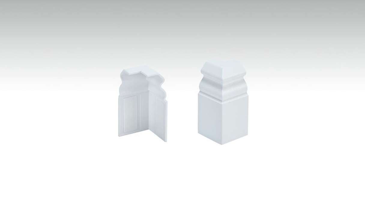 Angoli esterni autoadesivi per battiscopa F100201AB Alt-Berlin Bianco 18 x 60 mm (9062152001)