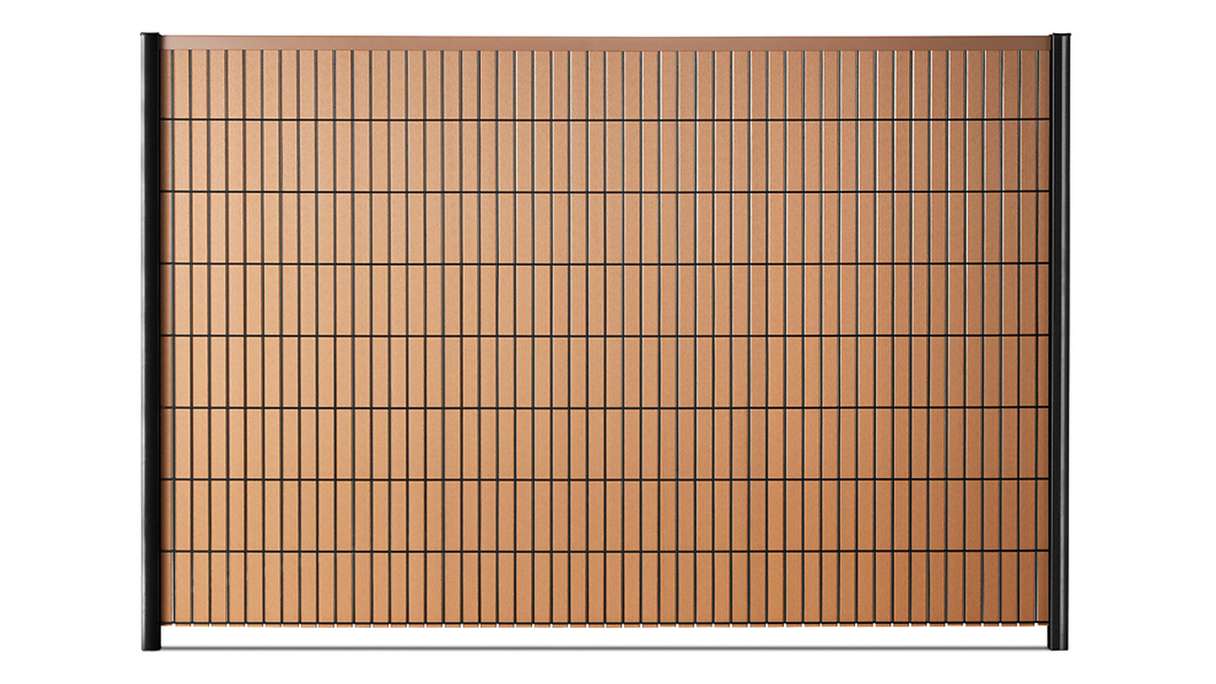 set di strisce WPC planeo - Marrone L 250 x H 123-183cm