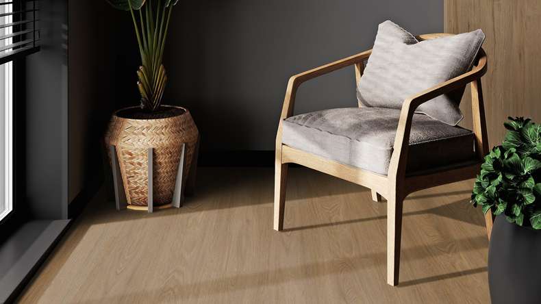 Gerflor Vinile ad incastro - Virtuo 55 Rigid Acoustic EIR Blomma Brown | isolamento acustico integrato (39061461)