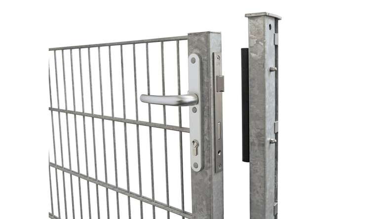 Luce universale per porte a 1 pannello zincata a caldo - L 1090 mm inclusi i pali della porta