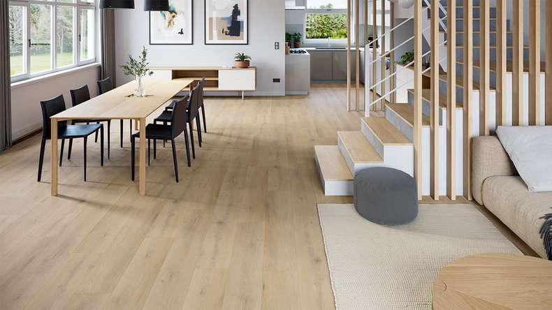 planeo Vinile rigido a incastro - Rovere Coastline | Isolamento acustico integrato (DF-K-032-055)