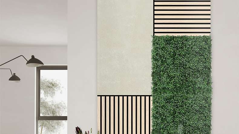 pannello acustico planeo - MixWall Mineral Mood Cream Sandstone 52 x 104 cm | pietra vera (PLMW-20511A)