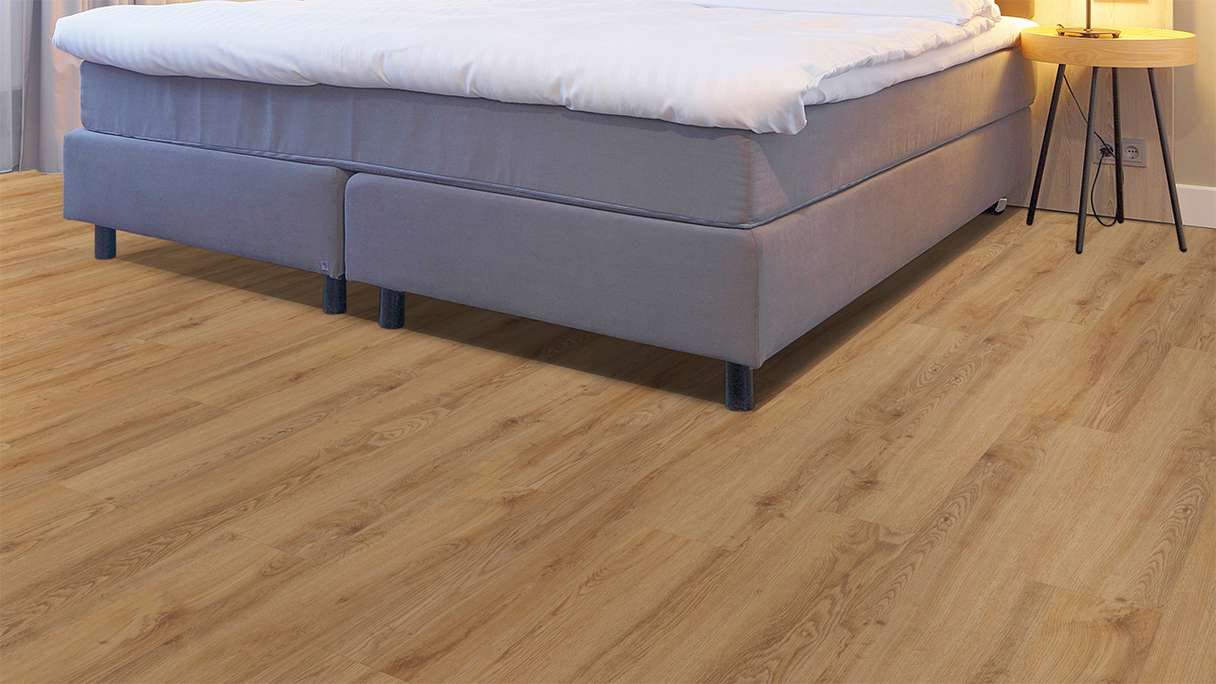 planeo Vinile rigido a incastro - FlexCore 55 Toffee Oak | Isolamento acustico integrato (plfc-5233FS55)