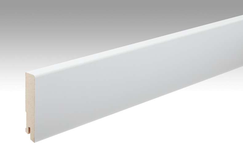 Battiscopa MEISTER Uni bianco lucido DF 324 - 2380 x 80 x 16 mm (200011-2380-00324)