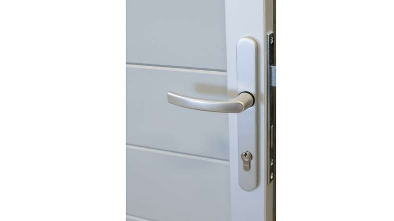 planeo Gardence Metallic - Porta Universale in allumino Grigio argento con telaio in alluminio