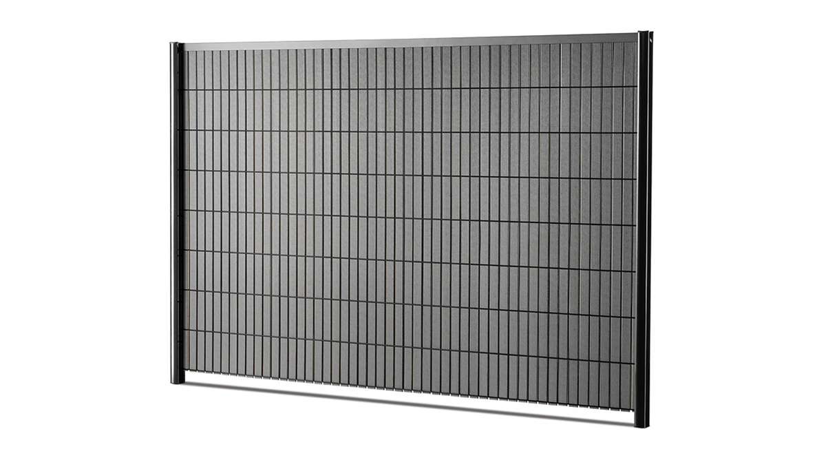 set di listelli planeo WPC - antracite L 250 x H 123-183cm