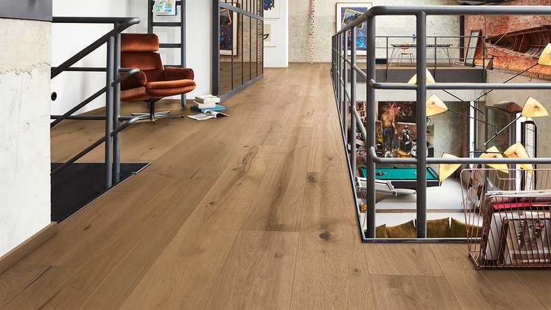 MEISTER Lindura pavimento in legno HD 400 - 08923 Rovere autentico greige laccato ultra opaco 2200 x 270 x 11 mm (500214-2200270-08923)