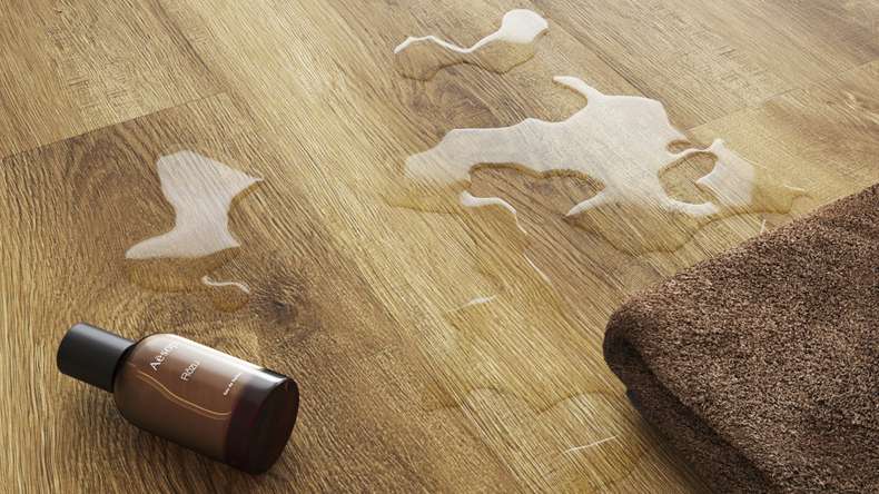 planeo Rigido Vinile ad incastro - SolutionX 2in1 Oak Dark Brown | Isolamento acustico integrato (ECF-0080)
