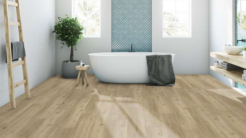 Gerflor Klick Vinyl - Senso Premium Rigid Acoustic Columbia taupe | Isolamento acustico integrato (39470953)