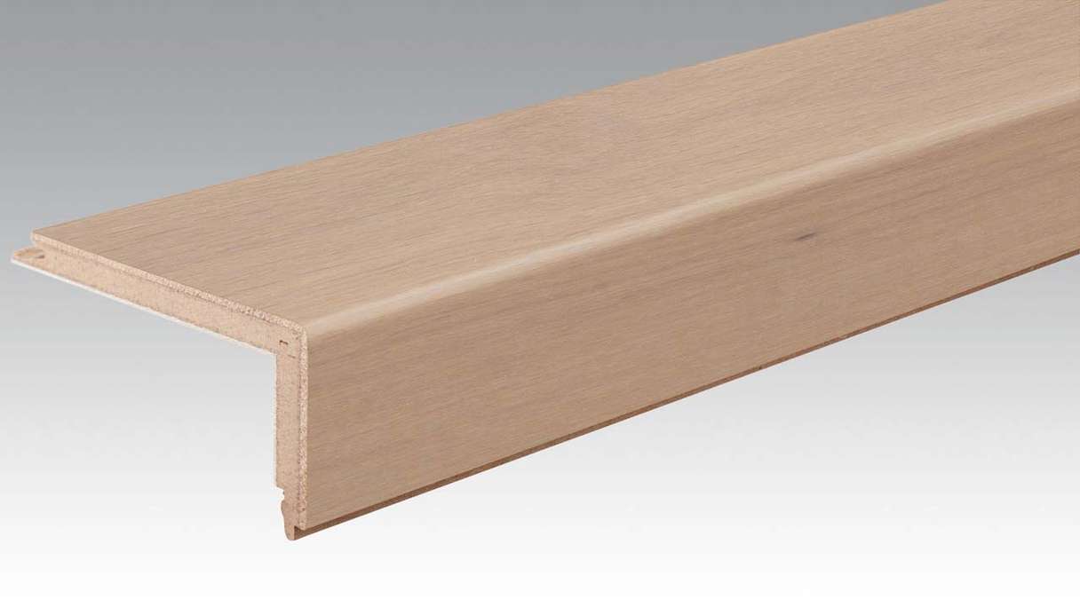 paragradino MEISTER in parquet con profilo a L in rovere autentico bianco crema 9031 (800004-2150-09031)