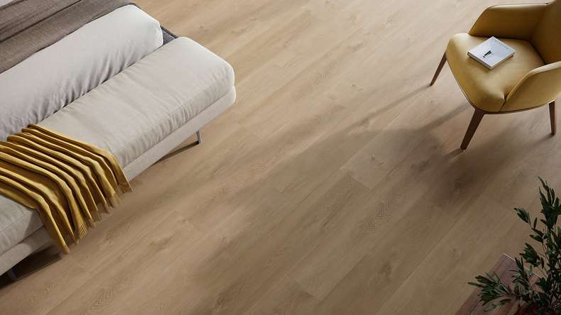 planeo Vinile rigido a incastro - HOMEtec Pro 50 IXPE Breeze Oak | Isolamento acustico integrato (RP-E50-4)