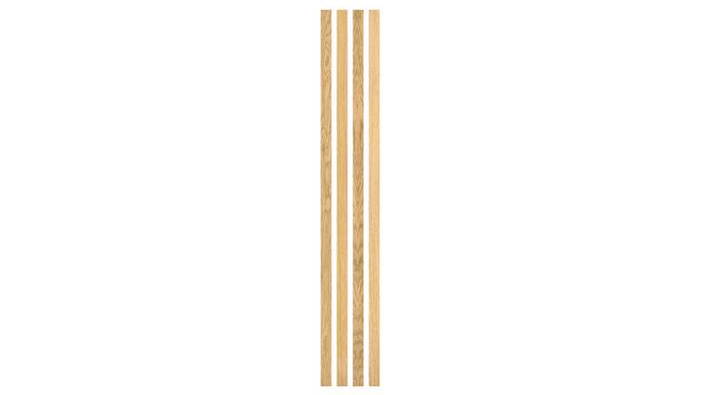 Skaben Pannelli acustici SilentWall Easy-Sticks - rovere marrone chiaro - 250 x 3,45 cm