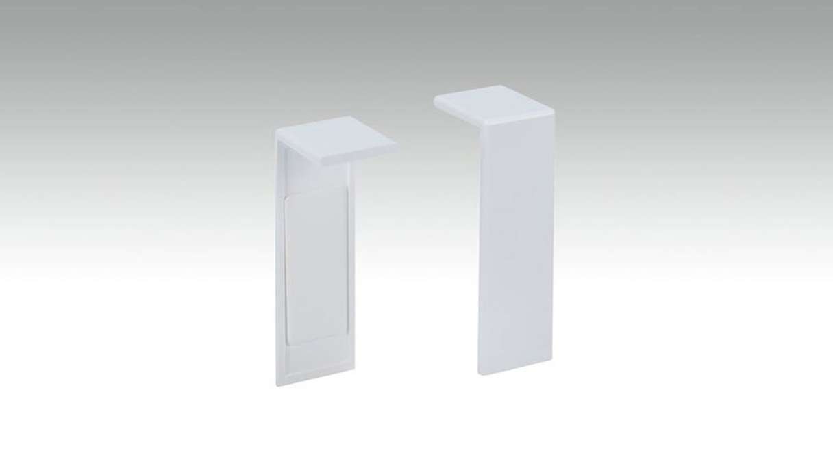 Pezzo di collegamento autoadesivo per battiscopa F100201M Modern White 18 x 50 mm - 2pz. (9062282001)