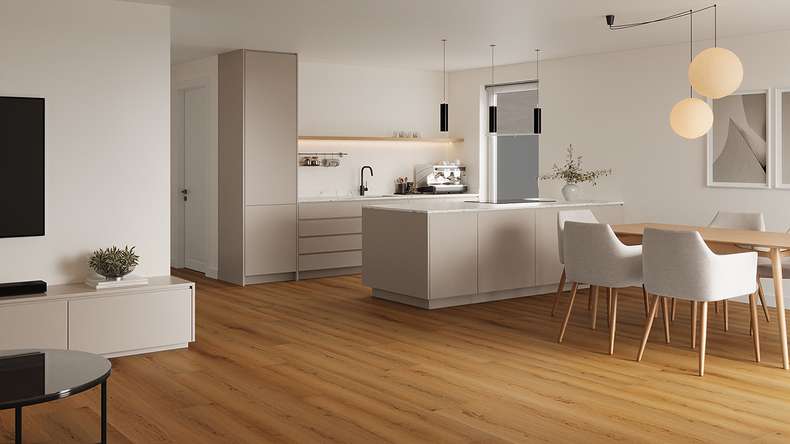 Lys&Land Vinile rigido Klick - Fjordline XL Quercia Venero 1,83 m di lunghezza asse XL | isolamento acustico integrato per il calpestio (SP183-07)