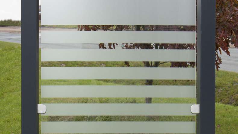 planeo Gardence Flair - Recinzione in vetro verticale strisce 120 x 180cm